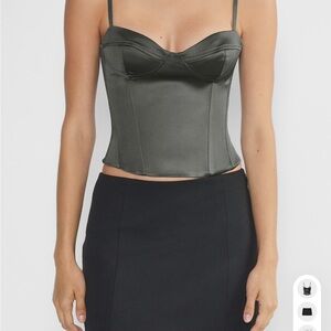 Aritzia dazzle satin blazer